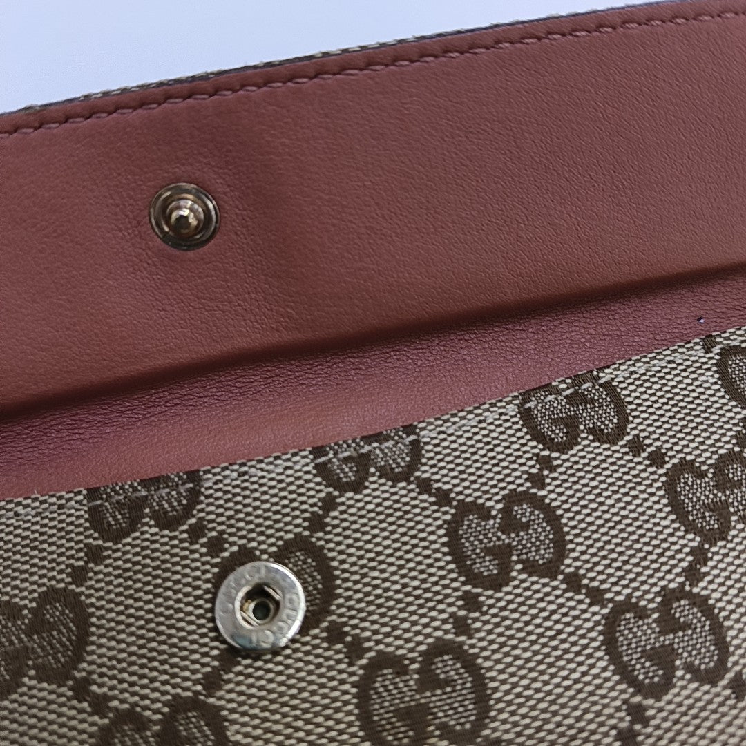 Monogram Canvas Wallet Brown
