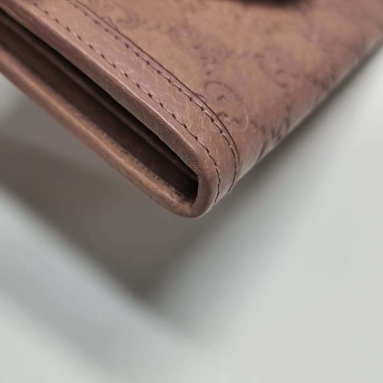 Sukey Monogram Calfskin Beige Wallet