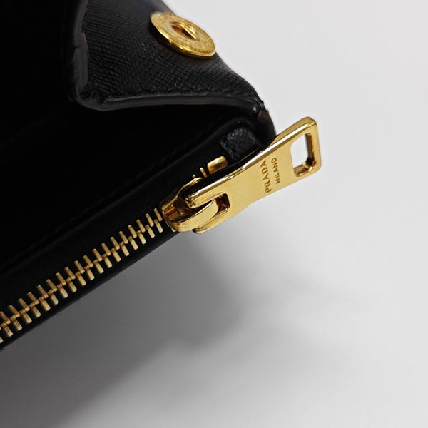 Galleria Large Saffiano Calfskin Black