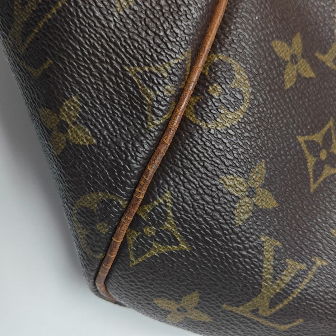 SAC SOUPLE 55 Monogram Coated Canvas Brown