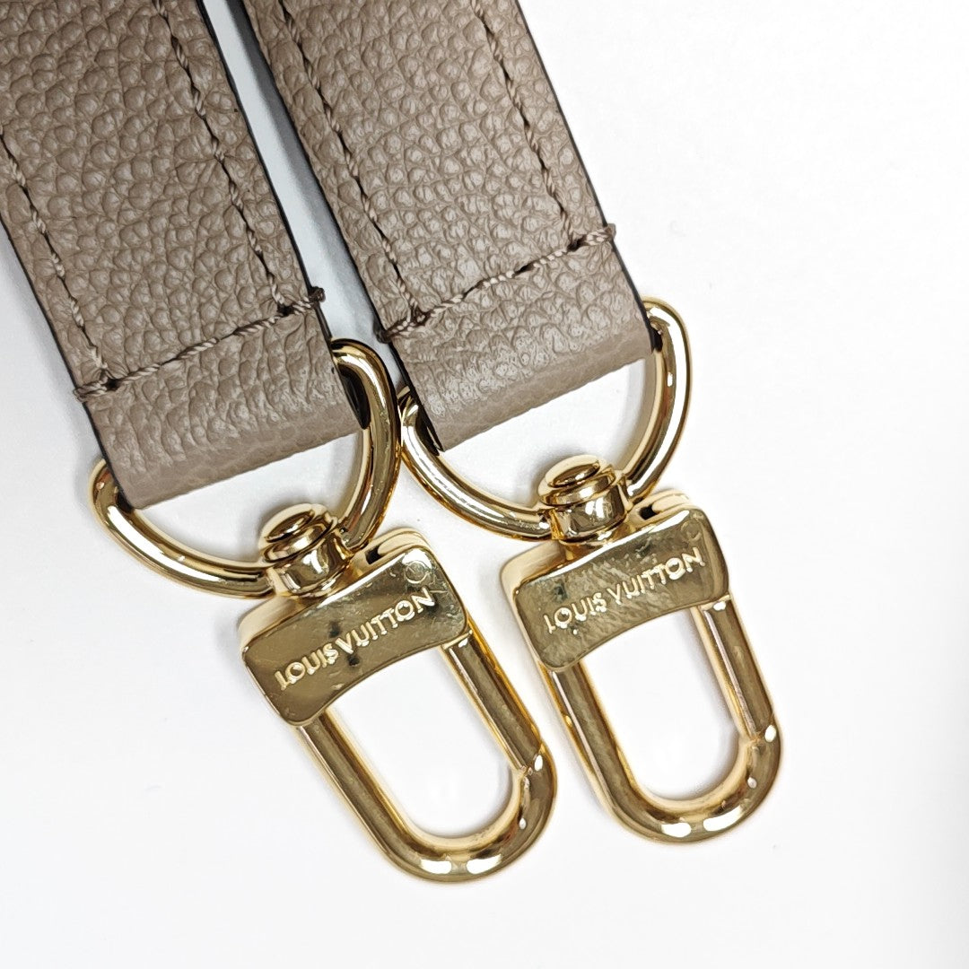 ONTHEGO EAST WEST PM Monogram Calfskin Gray