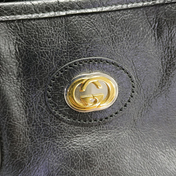 Calfskin Shoulder Bag Black
