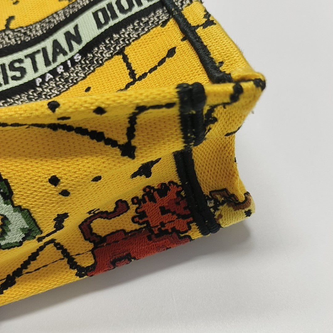 Book Tote Mini Canvas Yellow