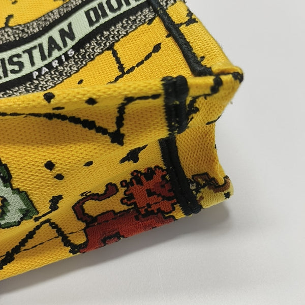 Book Tote Mini Canvas Yellow