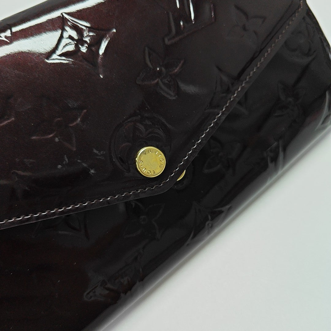 SARAH Patent Leather Red Wallet