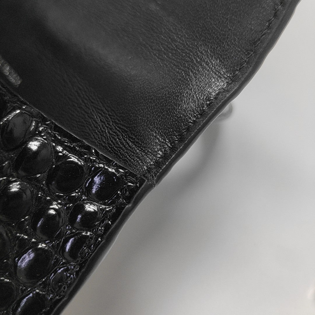 Hourglass Small Calfskin Black