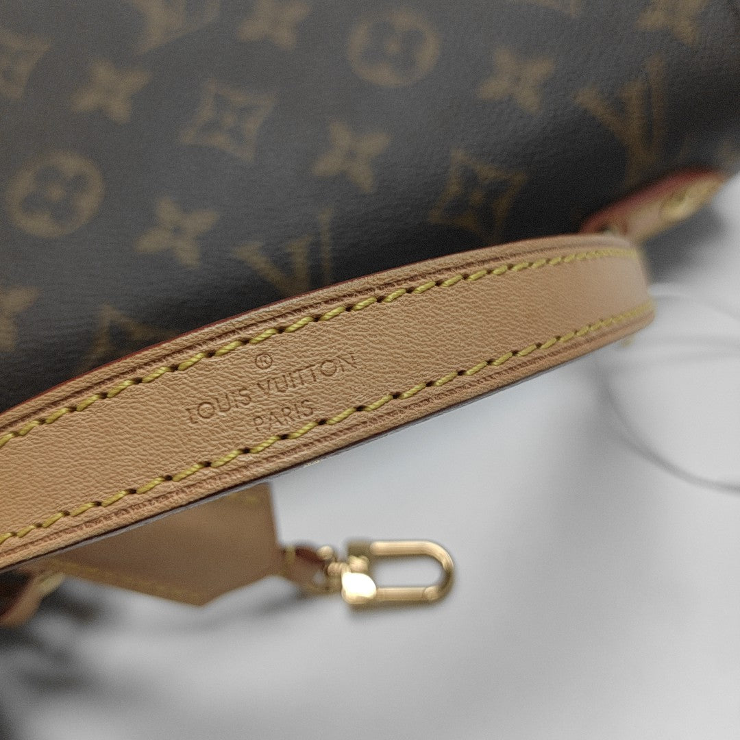 CLUNY Monogram Coated Canvas Brown