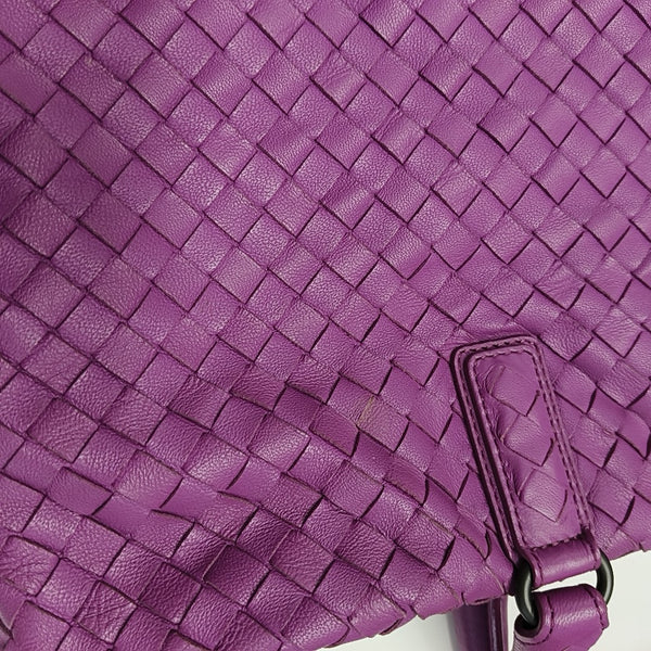 Calfskin Shoulder Bag Purple