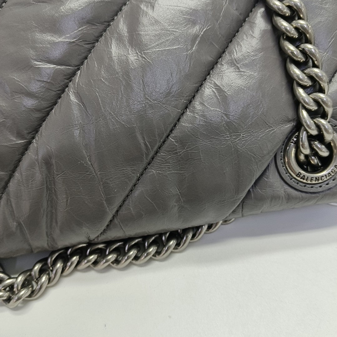 Hourglass S Quilted Lambskin Gray