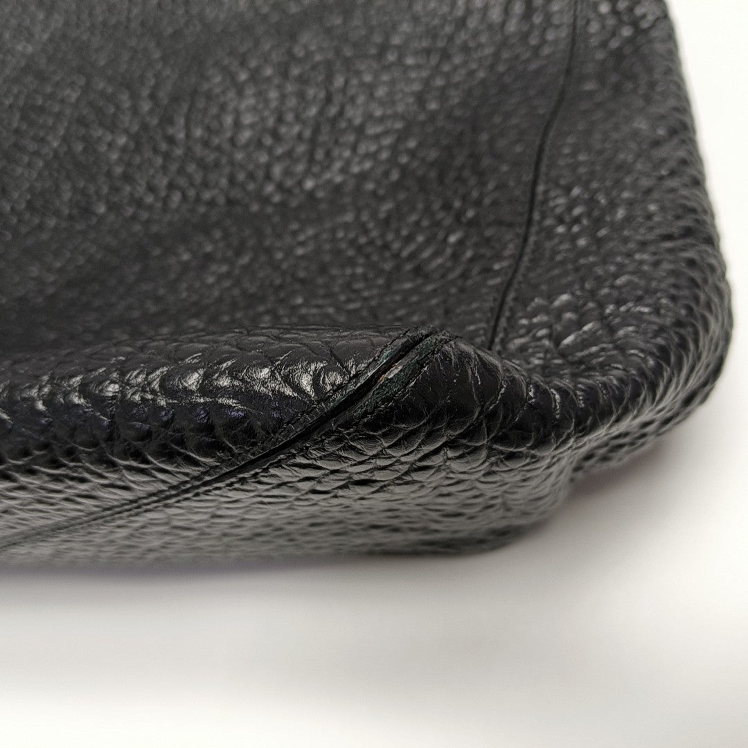 Calfskin Bucket Bag Black