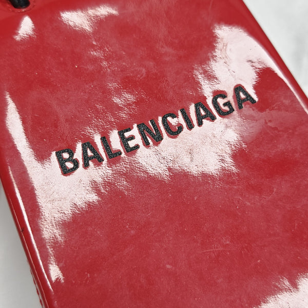 Shopping Bag Calfskin Red