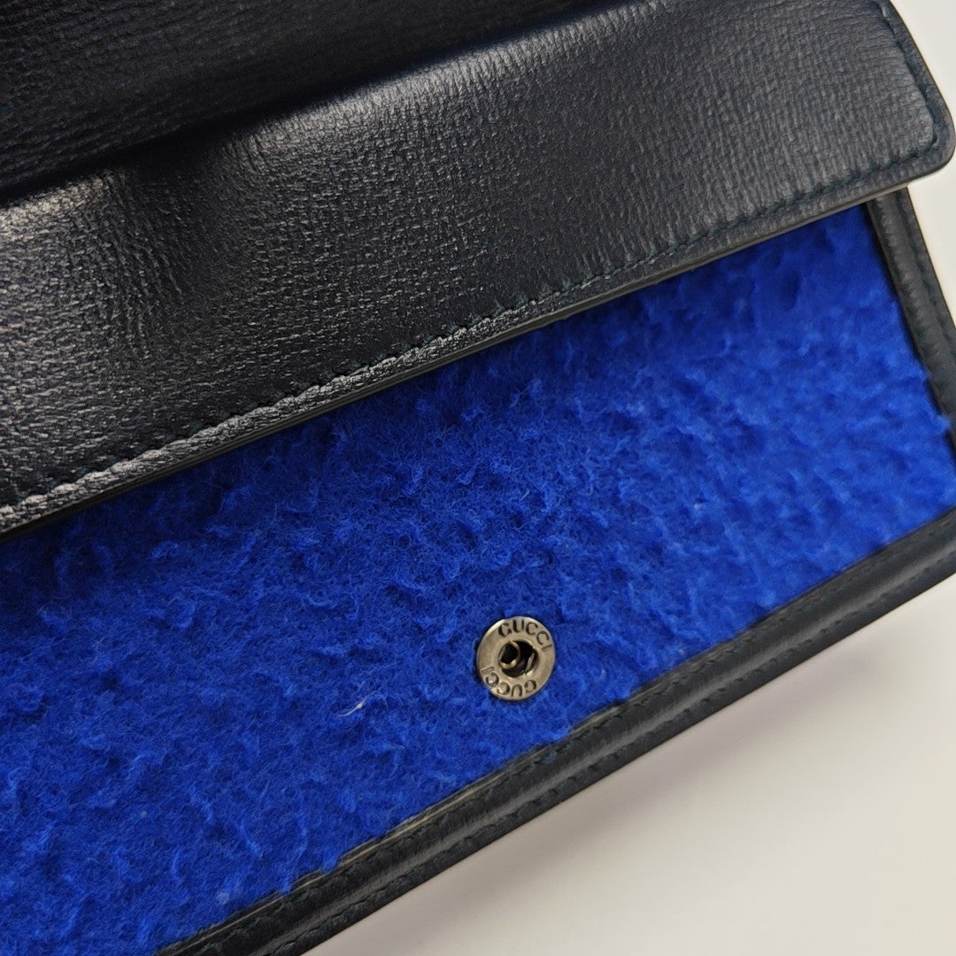 Authenticated pre-owned  Dionysus Super Mini Fabric Blue - Shoulder Bag at Looply