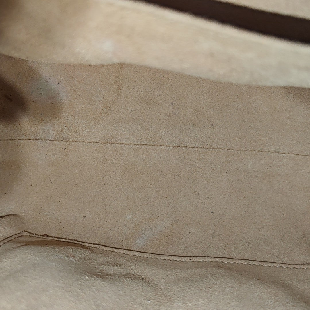 Padlock Small Monogram Coated Canvas Beige
