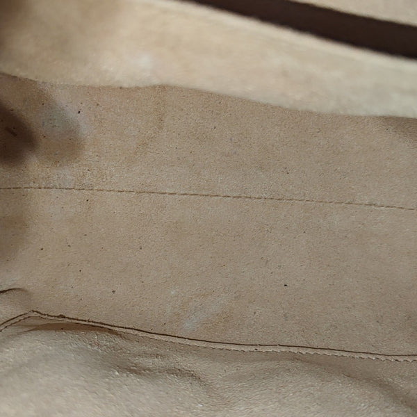 Padlock Small Monogram Coated Canvas Beige