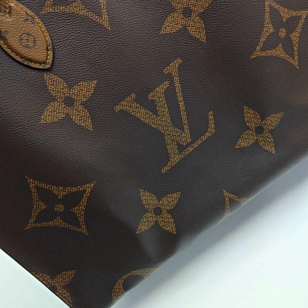 ONTHEGO GM Monogram Coated Canvas Brown