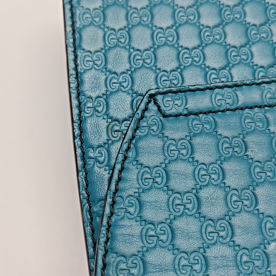 Emily Chain Monogram Calfskin Blue