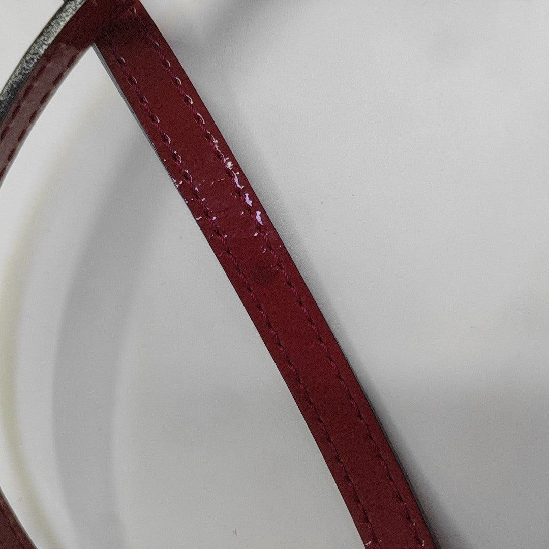 ALMA BB Monogram Patent Leather Red