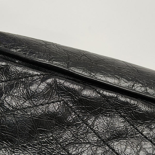 NIKI Medium Chevron Calfskin Black