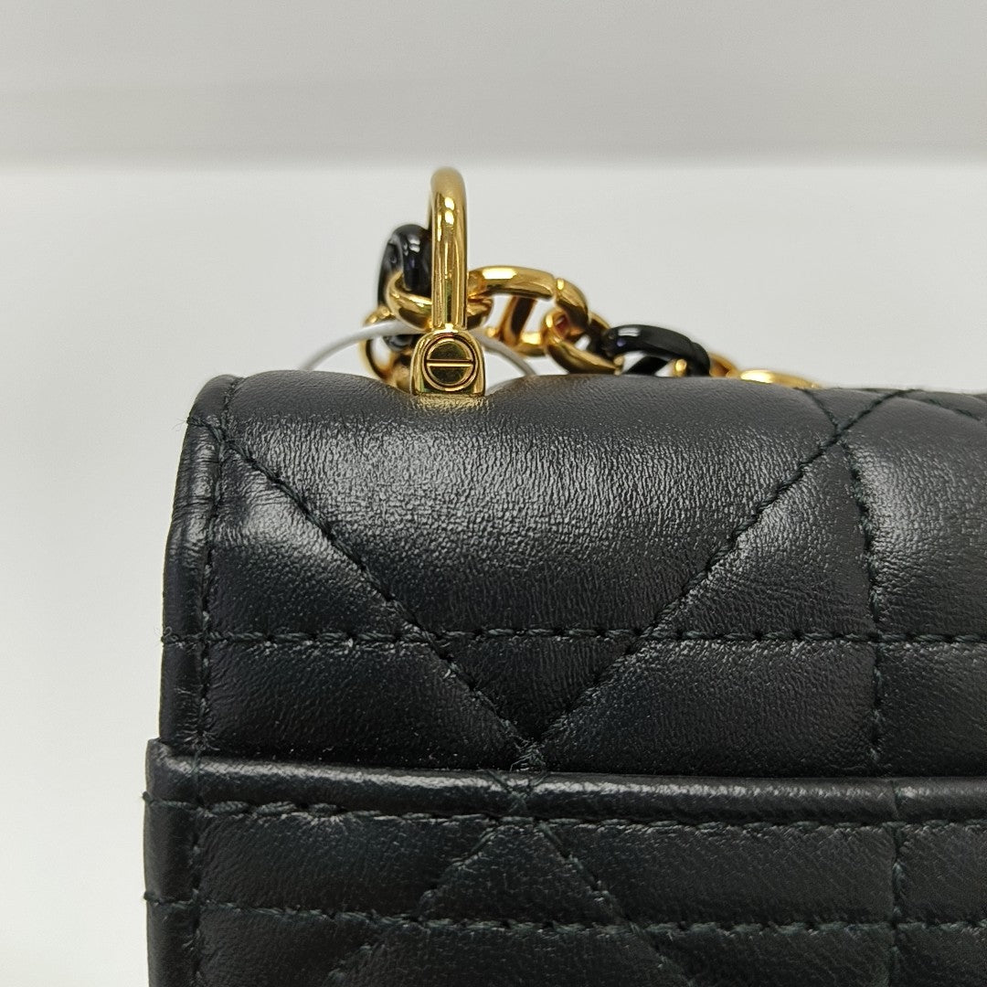 Miss Caro Mini Cannage Lambskin Black