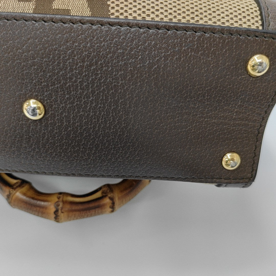 Diana Mini Monogram Canvas Beige