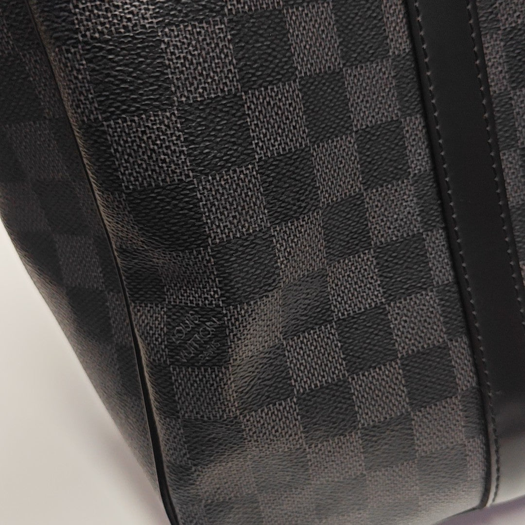 TADAO MM Damier Graphite Coated Canvas Gray