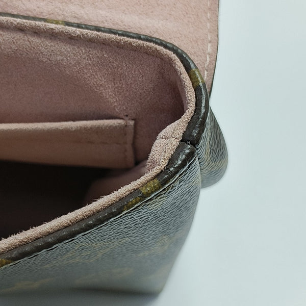 LOCKY BB Monogram Coated Canvas Pink