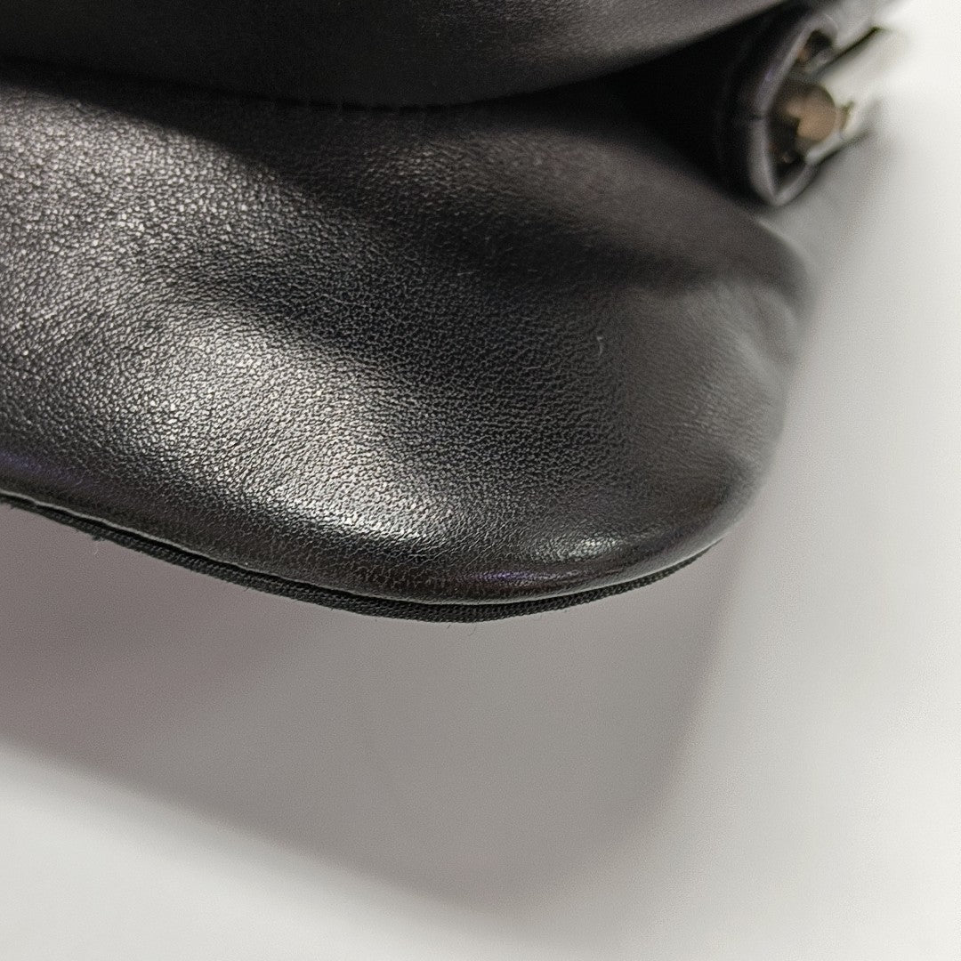 Fabric Crossbody Bag Black