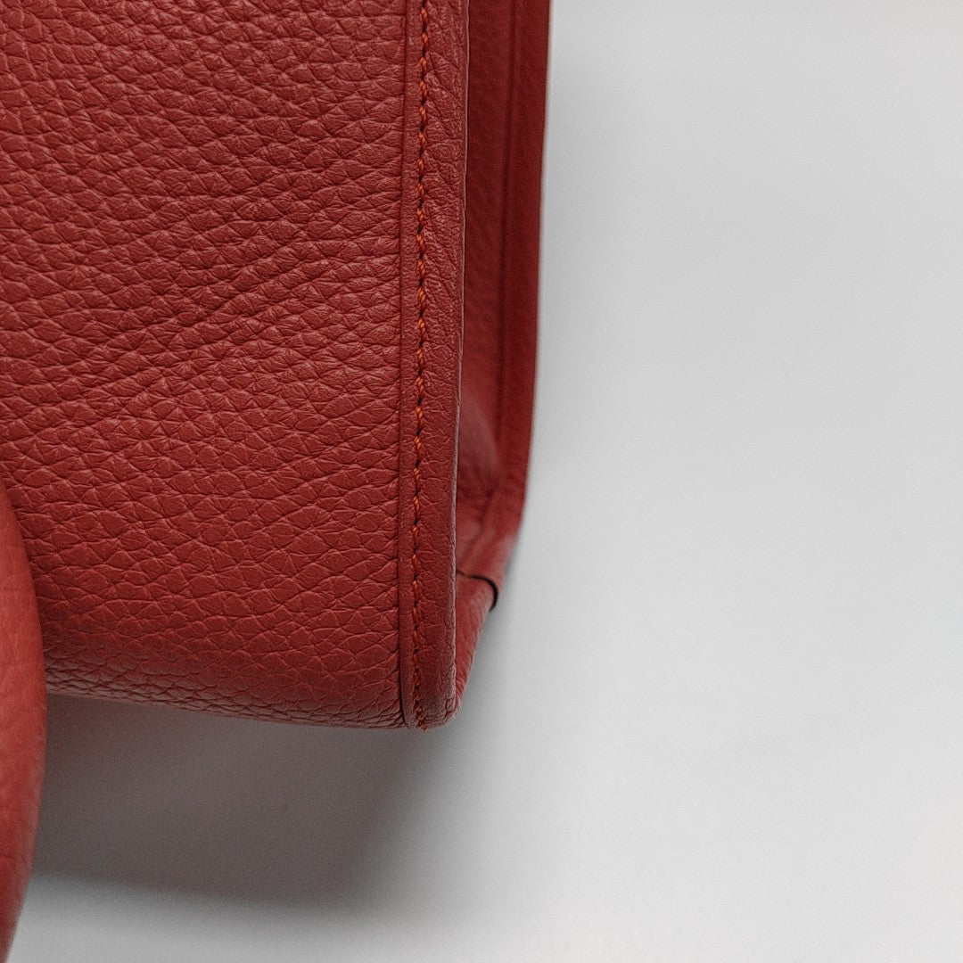 Calfskin Shoulder Bag Red