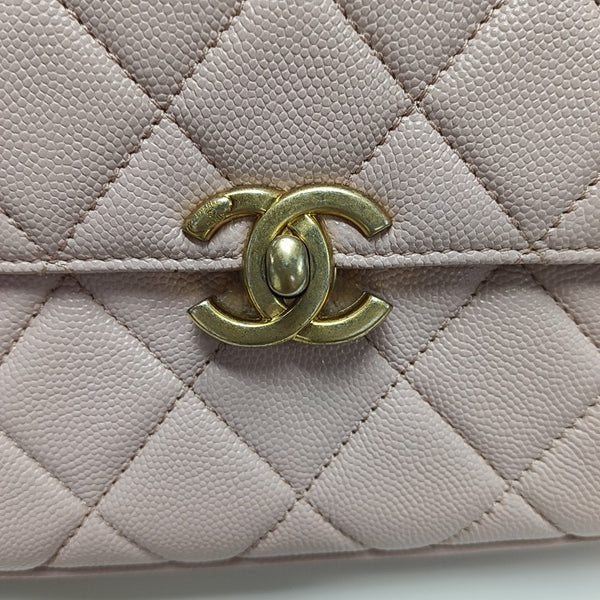 Carry Me Quilted Grained Calfskin Pink