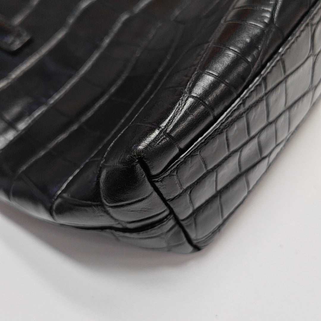 Calfskin Shoulder Bag Black