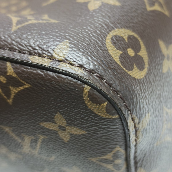 NÉONOÉ MM Monogram Coated Canvas Brown