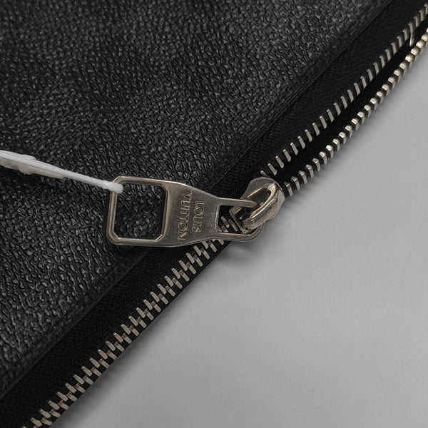 ZIPPY Damier Graphite Coated Canvas Gray