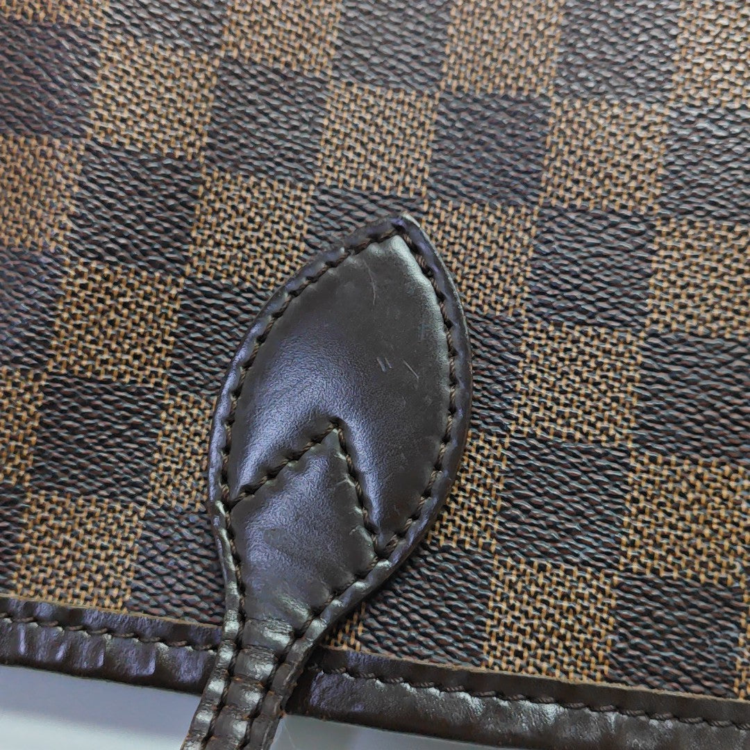NEVERFULL MM Damier Ebene Coated Canvas Brown