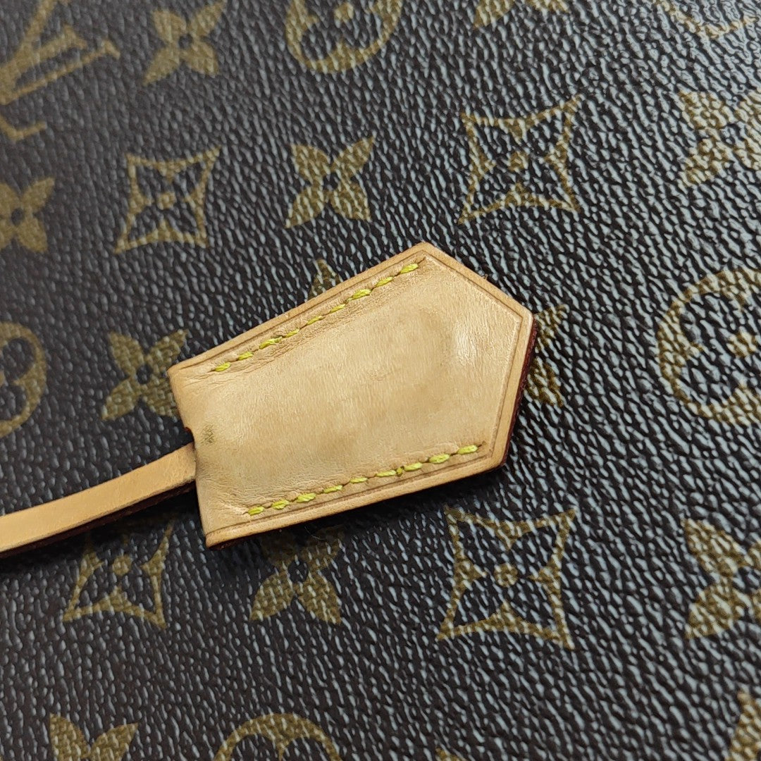 CLUNY BB Monogram Coated Canvas Brown