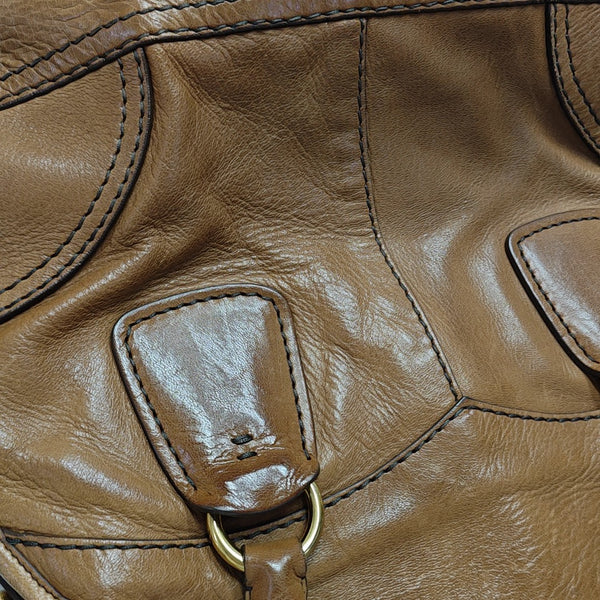 Calfskin Tote Bag Brown