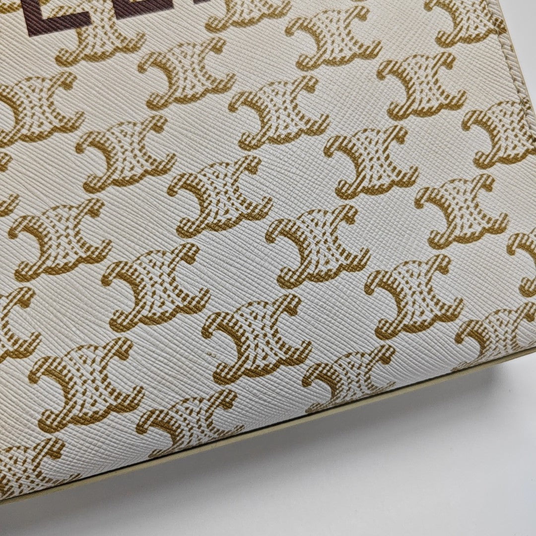CABAS CELINE Mini Coated Canvas White