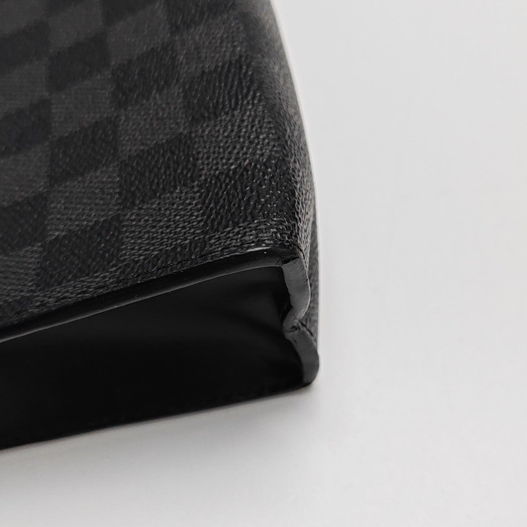 Pochette Voyag MM Monogram Coated Canvas Black