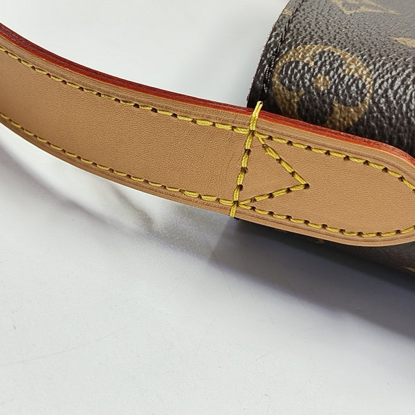 ALL IN BB Monogram Coated Canvas Brown