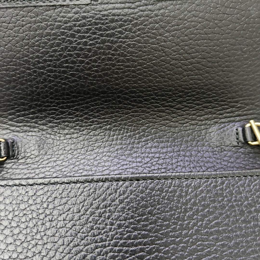 Interlocking G Small Calfskin Black