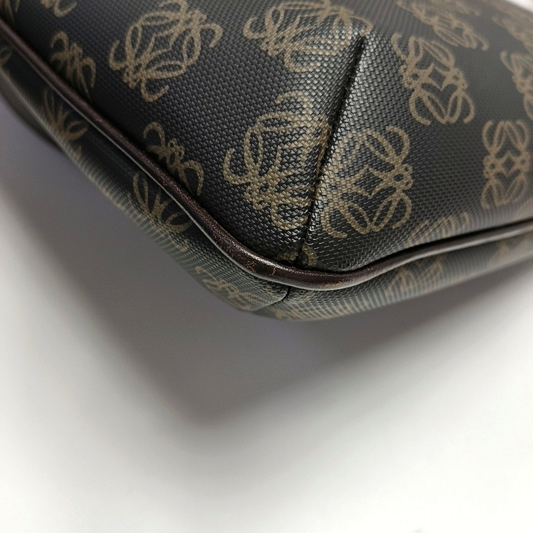 Anagram Monogram Coated Canvas Brown