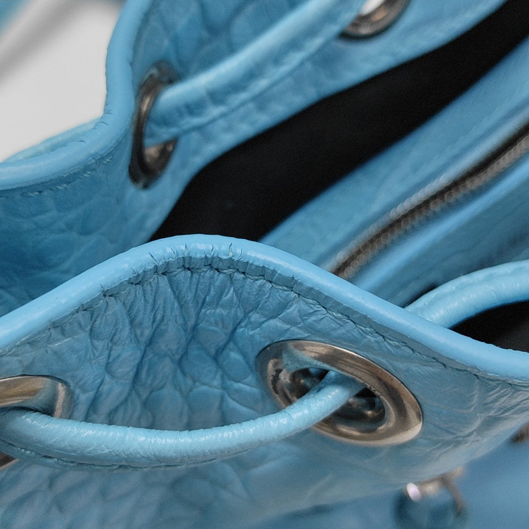 Le Cagole Mini Calfskin Blue