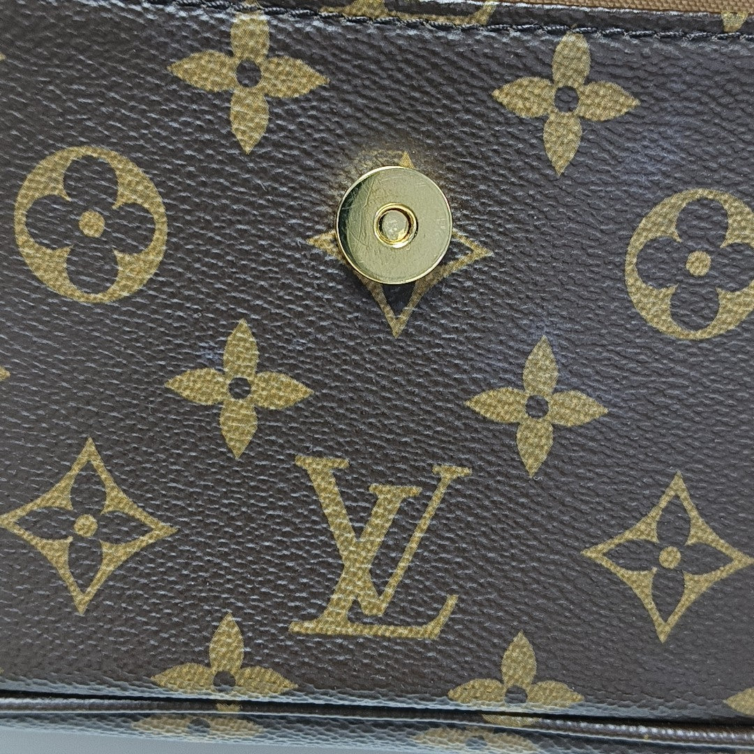 IVY Monogram Coated Canvas Brown
