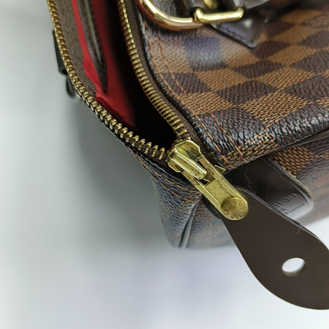 SPEEDY 30 Damier Ebene Coated Canvas Brown