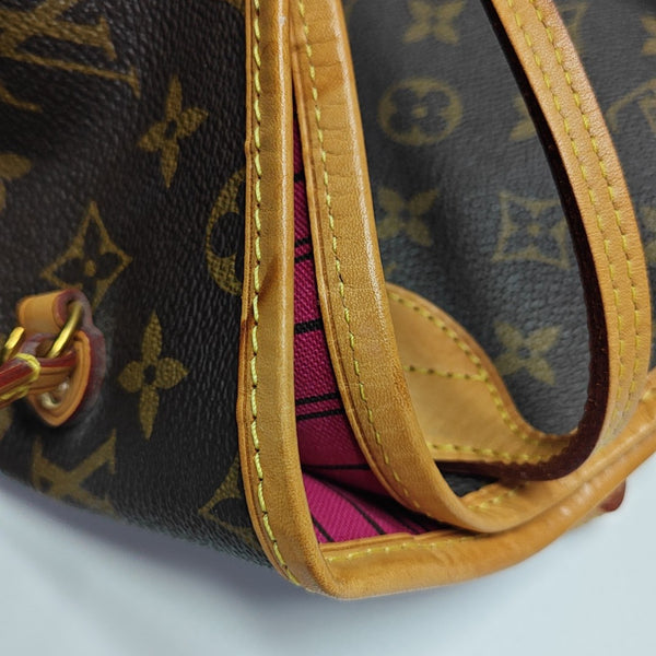 NEVERFULL GM Monogram Coated Canvas Brown