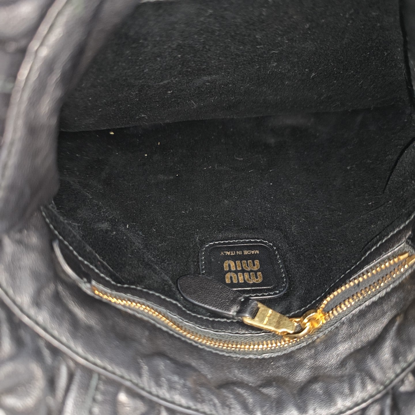 Lambskin Tote Bag Black