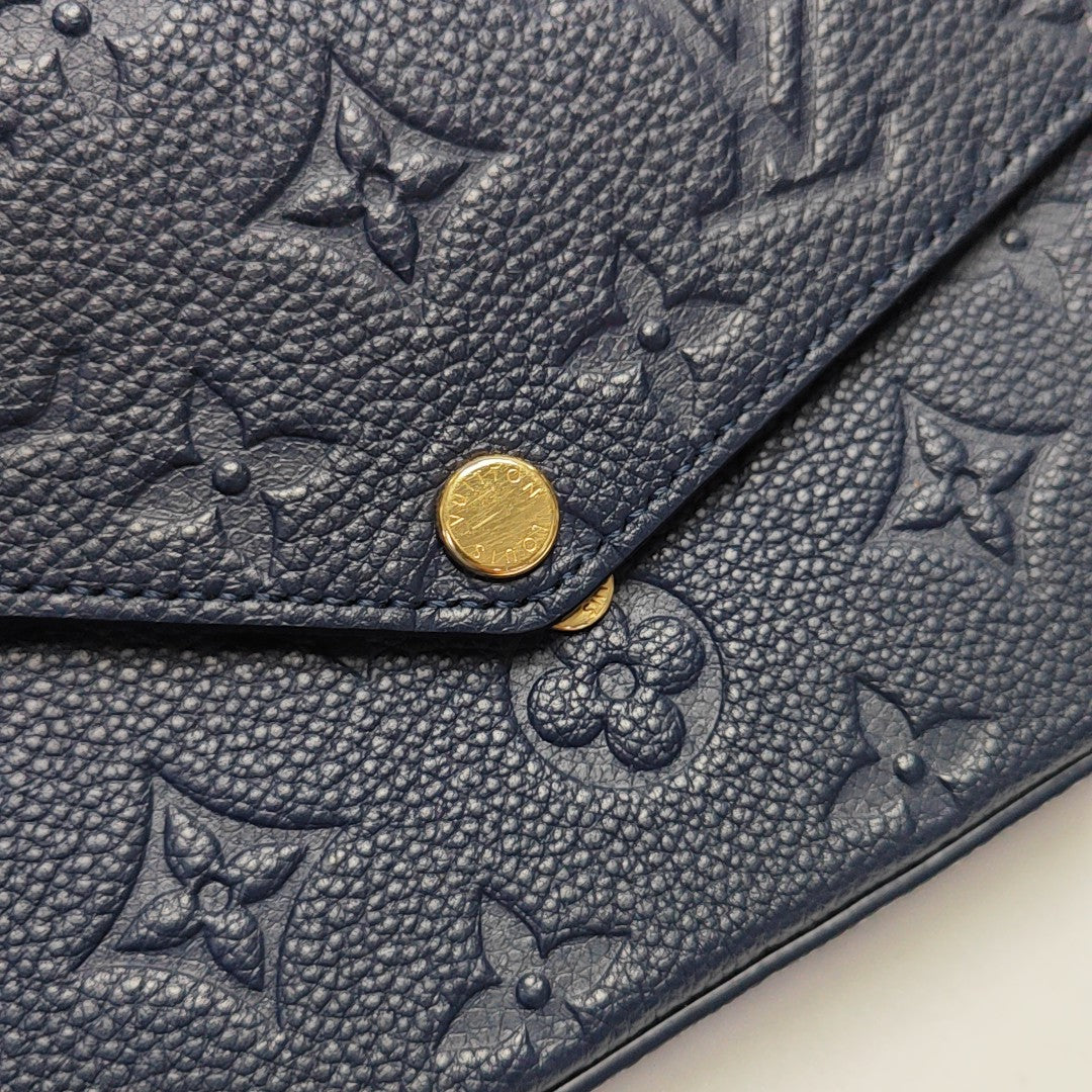 FÉLICIE Monogram Calfskin Blue