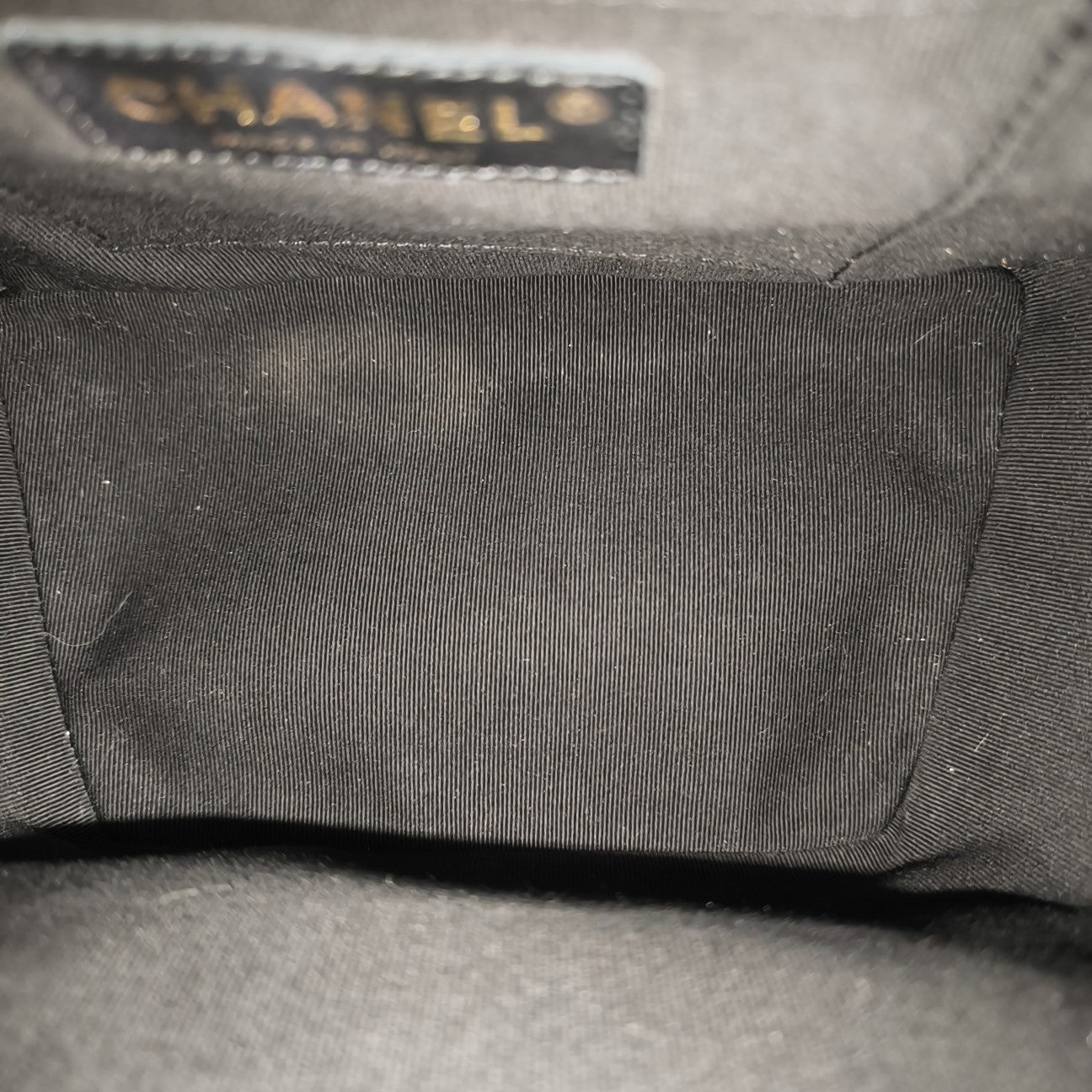 Quilted Grained Calfskin Backpack Small Black