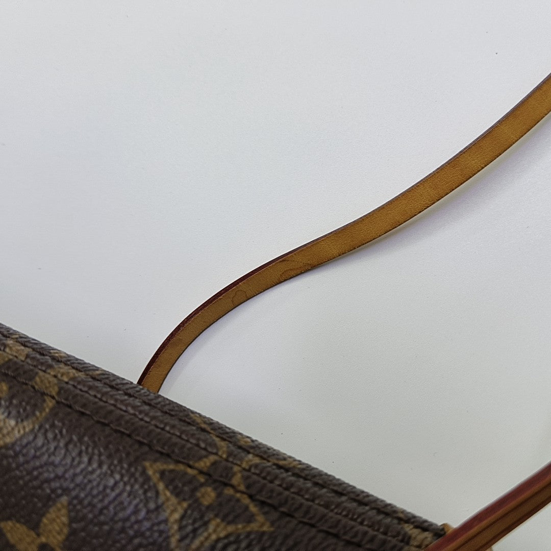 NEVERFULL GM Monogram Coated Canvas Brown