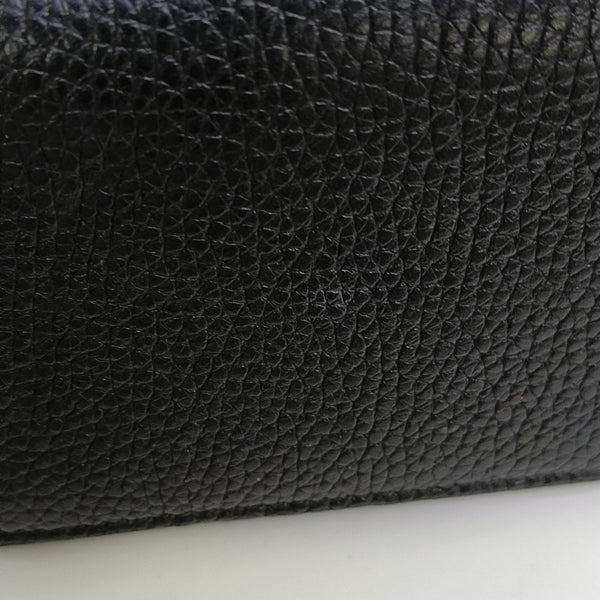 Animalier Calfskin Black Wallet