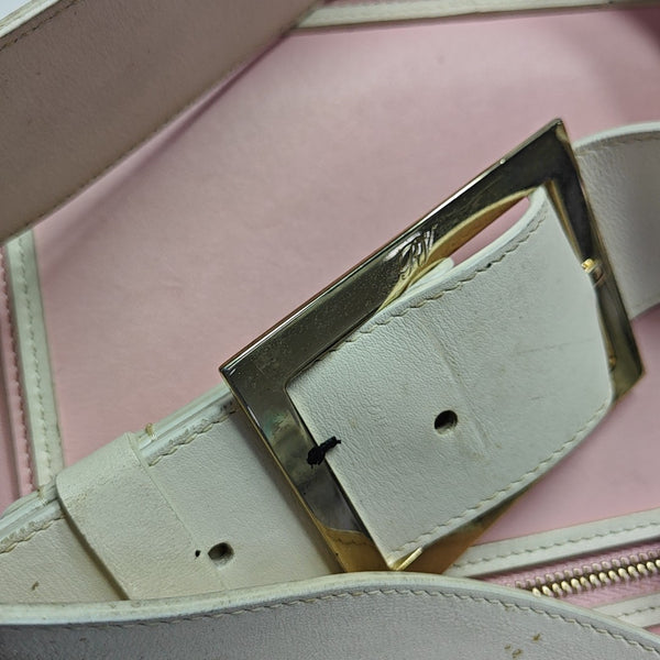 Leather Shoulder Bag Pink